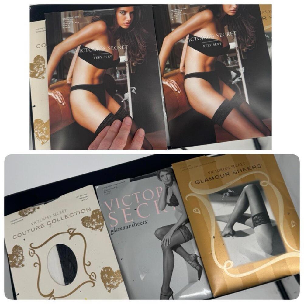 y2k 90s vintage Victorias Secret lingerie thigh high sheers Very sexy medium